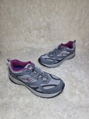 Dr. Scholl's Carrie-3 Gray Purple Walking Sneakers Shoes Women's Size 11W Wide E